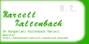 marcell kaltenbach business card